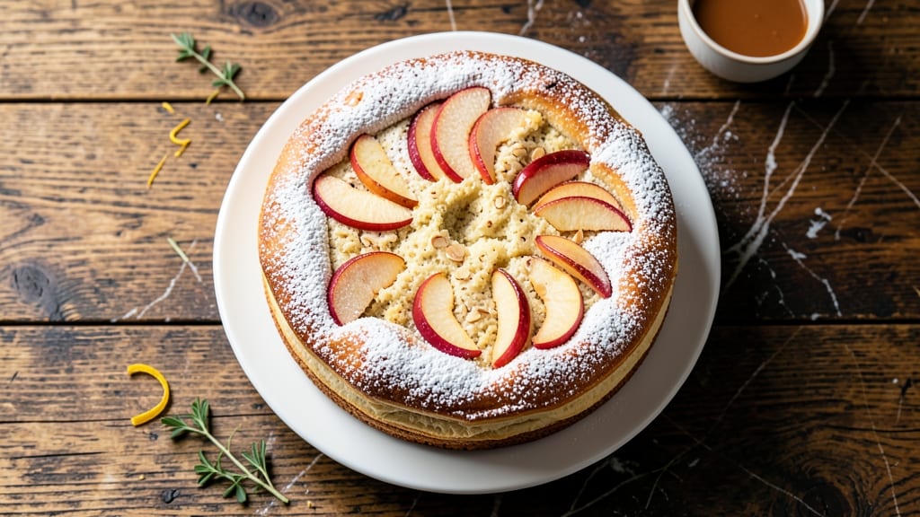 Apple Frangipane Cake Recipe: Buttery Streusel Crown Over Spiced Apple Filling