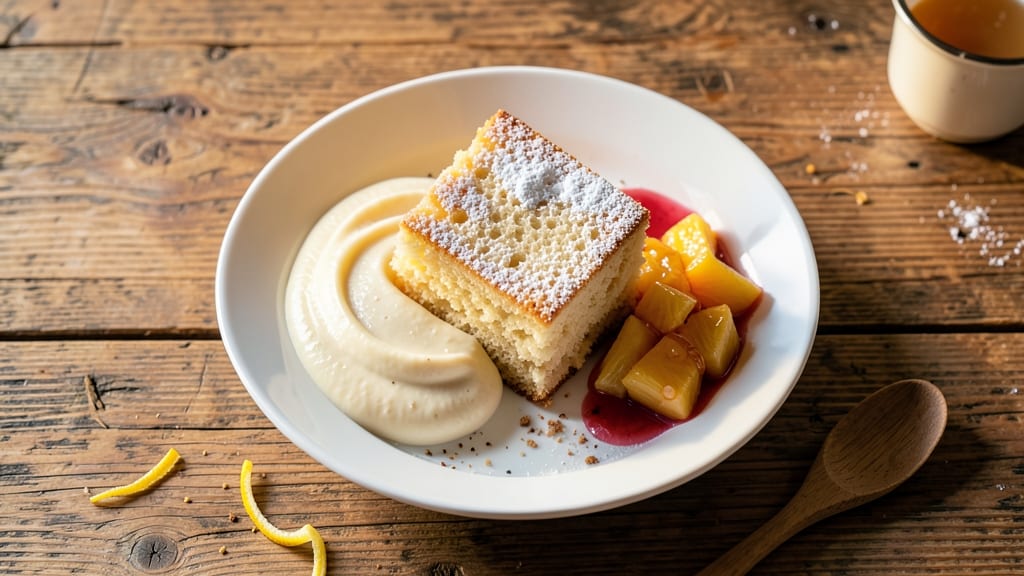 Angel Food Cake Recipe With Pineapple and Vanilla Pudding: Tropical-Light Layers With Creamy Swirls