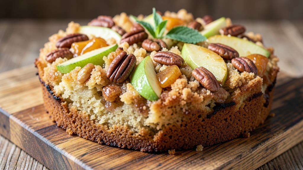 Apple Pecan Coffee Cake Recipe: Warm Spiced Streusel Over Moist Apple Layers