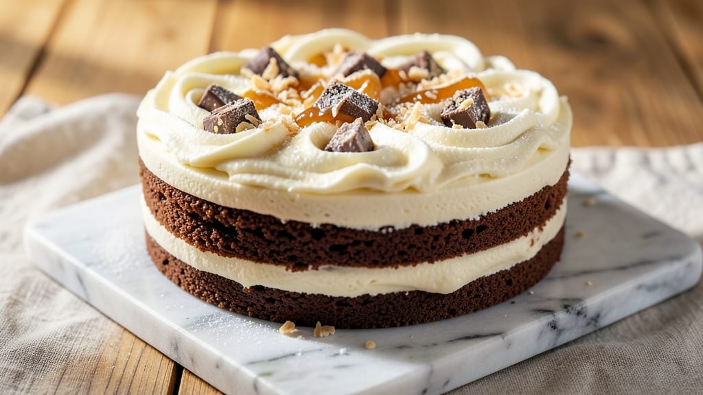 Almond Joy Sheet Cake Recipe: No-Bake Cheesecake Swirls With Toasted Coconut Crunch