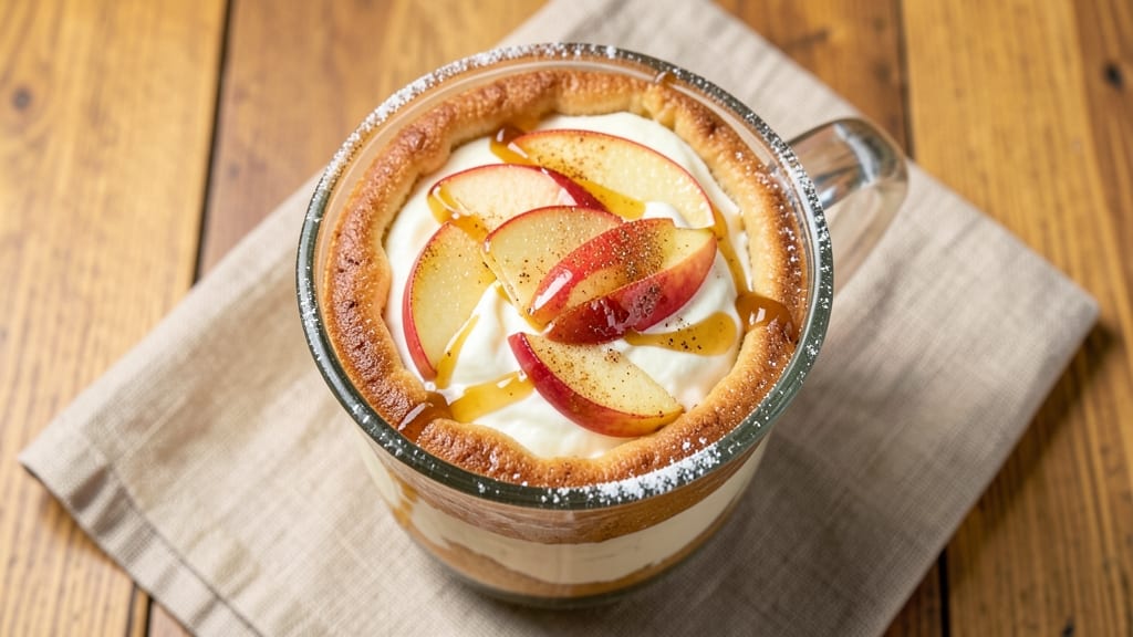 Apple Pie Cottage Cheese Mug Cake Recipe: Warm Spiced Streusel Over Silky Apple Layers