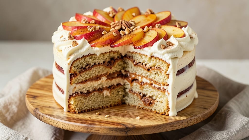 Apple Cinnamon Swirl Cake Recipe: Warm Spice Streusel Over Gooey Apple Layers