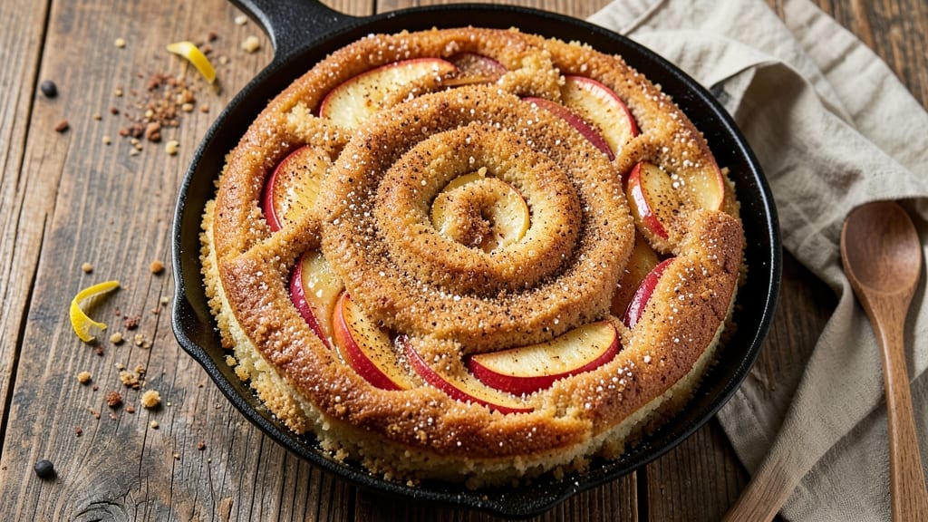 Apple Snickerdoodle Cake Recipe: Caramelized Apple Streusel Over Moist Spice Cake