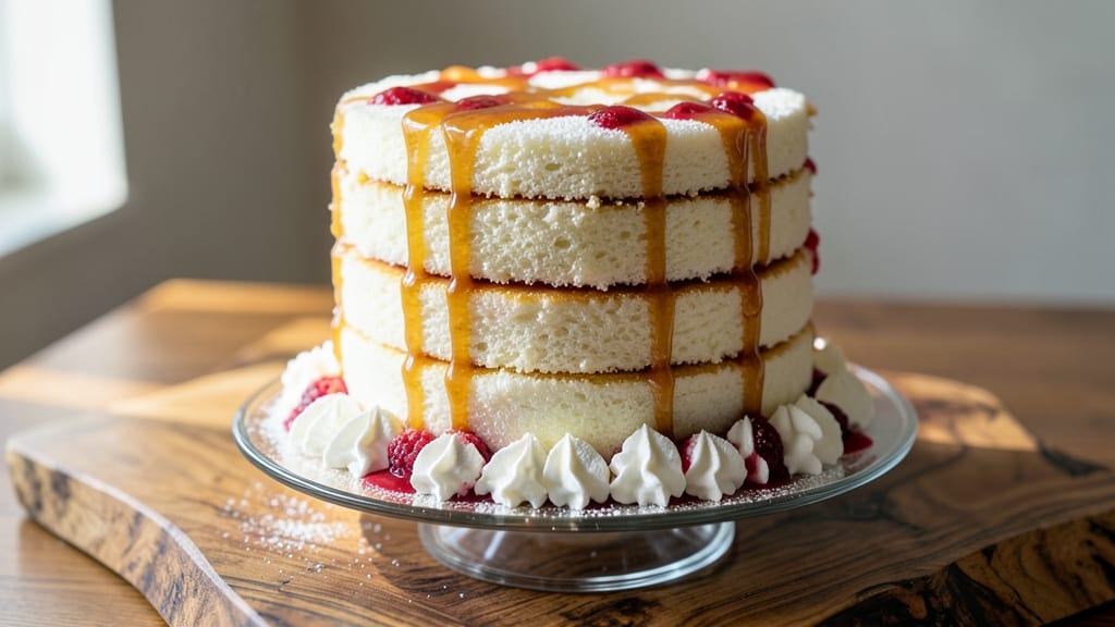 Angel Food Tunnel Cake Recipe: Light-as-Air Layers with Vanilla-Infused Magic