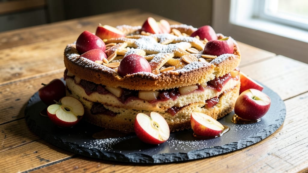 Annabel Langbein's Apple Cake Recipe: Buttery Streusel Crown With Spiced Apple Filling