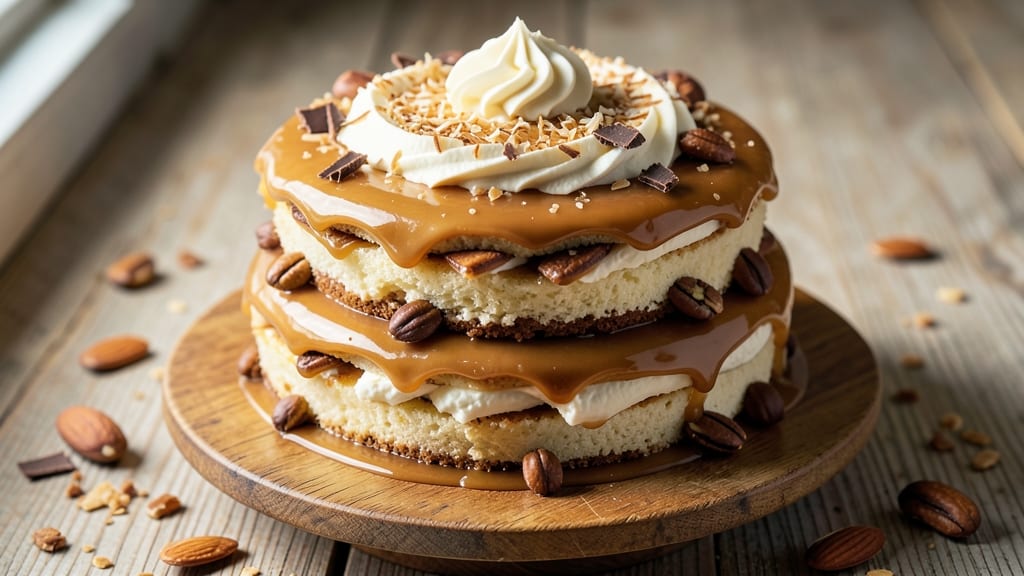 Almond Joy Cake Recipe With Sweetened Condensed Milk: Nutty Cream Cheese Swirl Magic