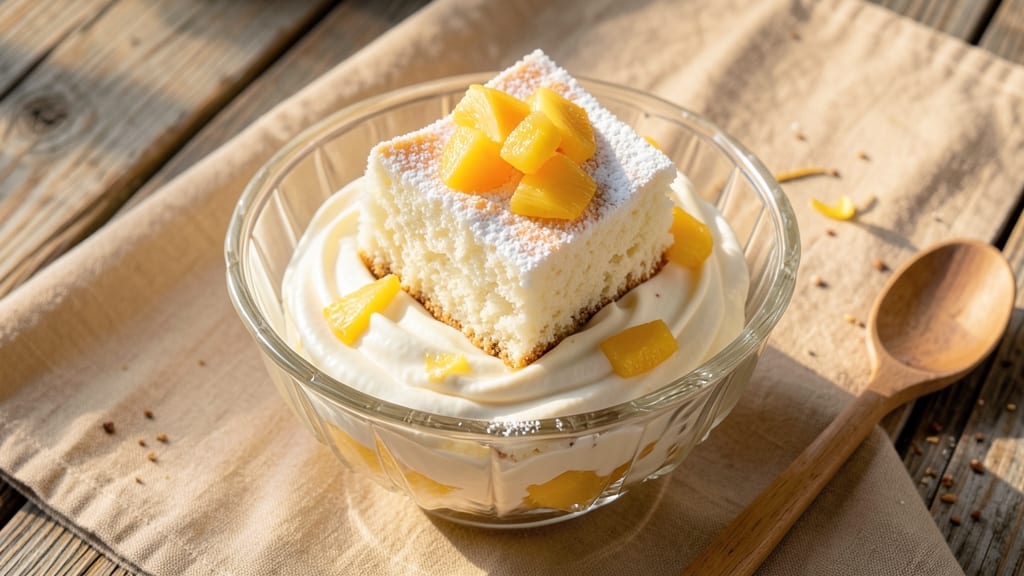 Angel Food Cake, Pineapple, and Cool Whip Pudding Recipe: Tropical Layers With Cloud-Light Texture