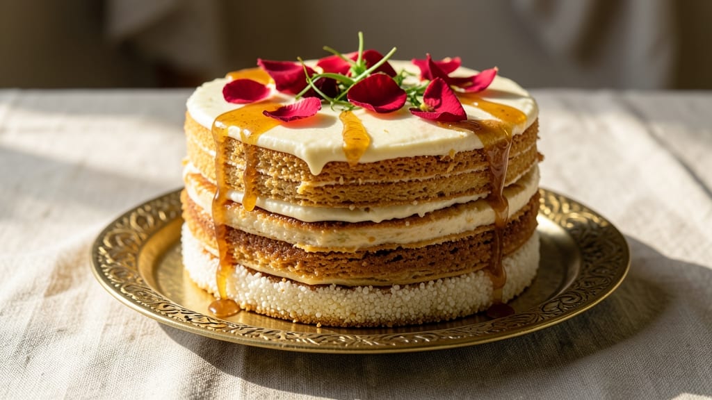 Arab Cake Recipe: Fragrant Orange Blossom and Cardamom Layers