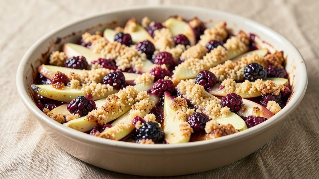 Apple and Blackberry Crumble Cake Recipe: Spiced Fruit Crunch With Buttery Streusel