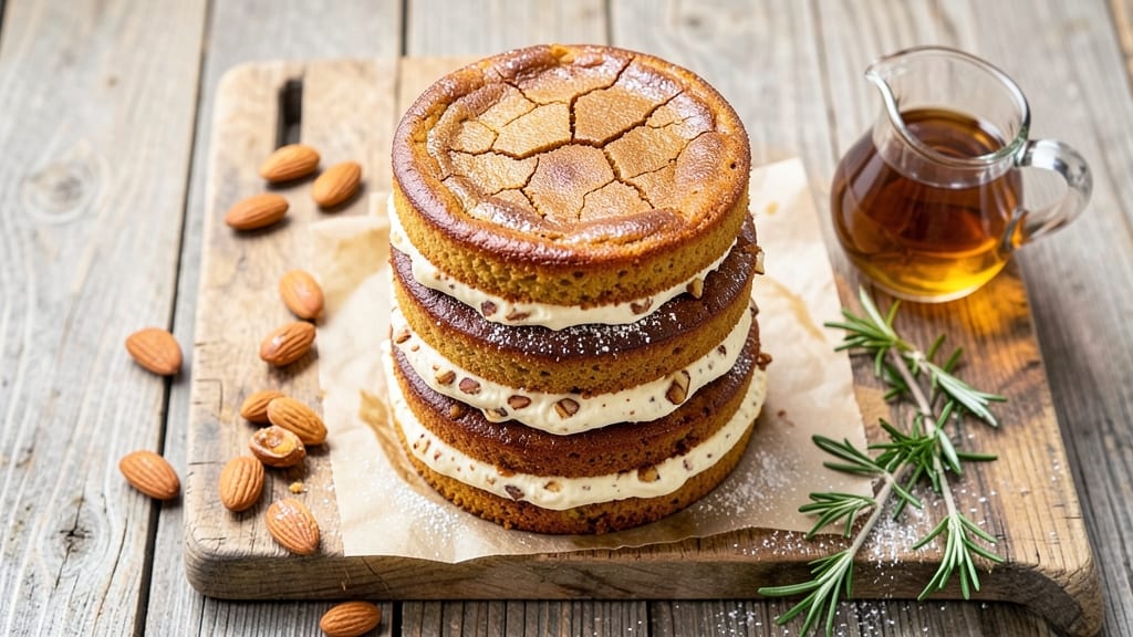 Amaretto Cake Recipe From Scratch: Nutty Boozy Layers With Vanilla Streusel Crown