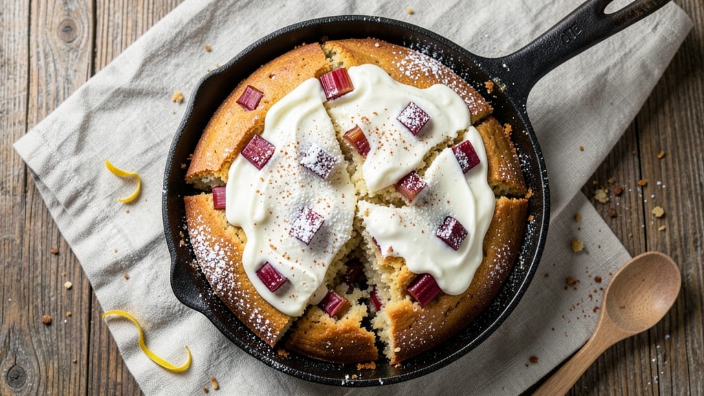 Amish Rhubarb Cake Recipe: Buttery Streusel Top With Tart-Sweet Balance