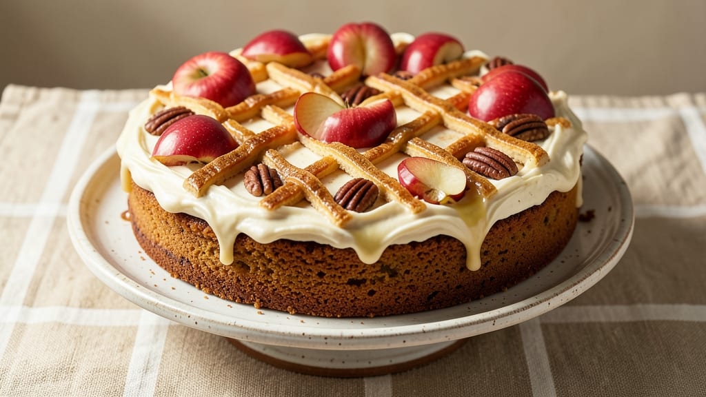 Apple Pecan Spice Cake Recipe: Warmly Spiced Layers with Buttery Streusel Crown
