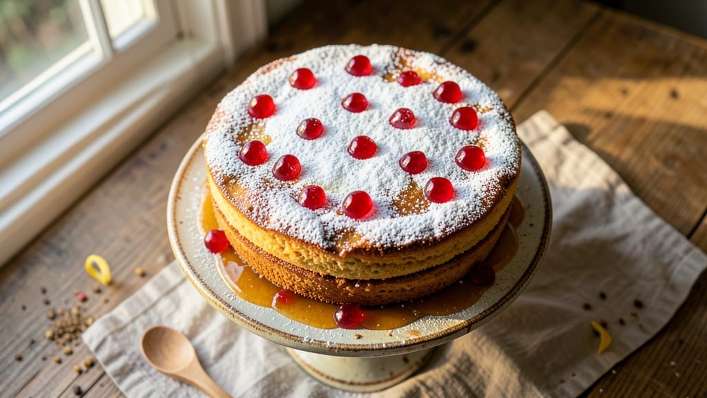 Applesauce Gumdrop Cake Recipe: Spiced Streusel Crown Over Tart Apple Layers