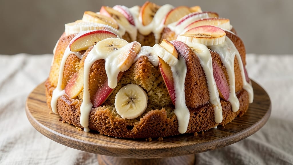 Apple Banana Bundt Cake Recipe: Spiced Fruit Swirl With Buttery Moistness