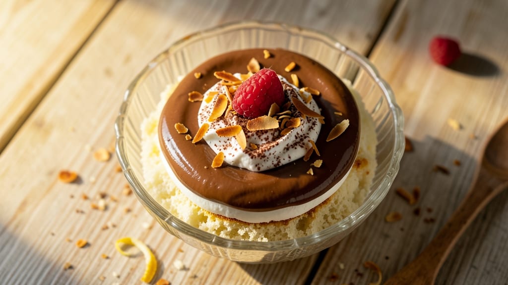 Angel Food Cake and Chocolate Pudding Recipe: Layered Dessert Magic in Minutes