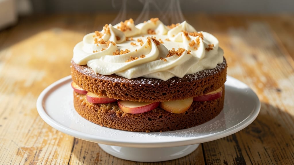 Apple Spice Cake Recipe with Cream Cheese Frosting: Warm Cinnamon Layers and Velvety Frosting Bliss