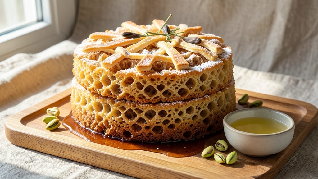 Armenian Gata Cake Recipe: Orange Blossom Cardamom Layers