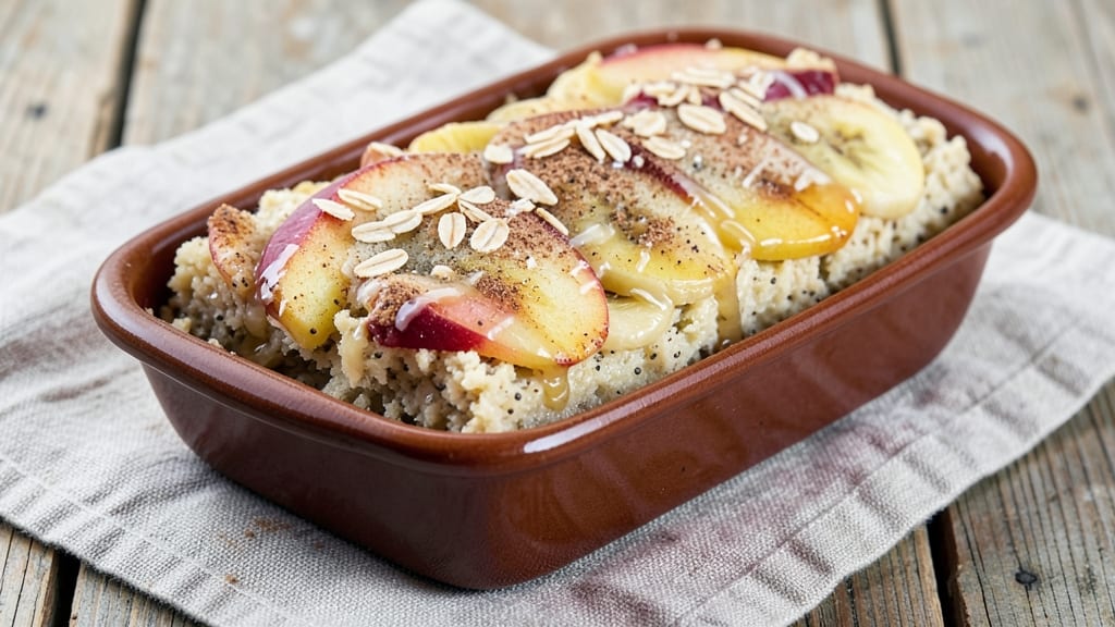 Apple Banana Oat Cake Recipe: Warm Spiced Layers With Moist Fruit Filling