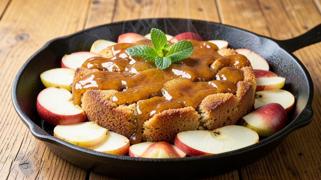 Apple And Pear Upside Down Cake Recipe: Caramelized Fruit Crown Over Buttery Streusel Bliss