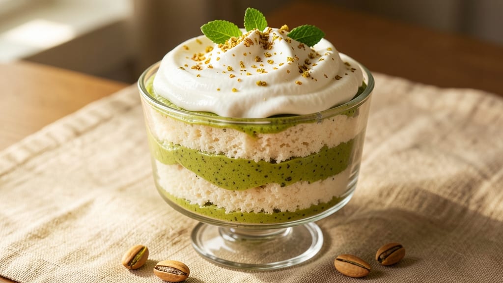 Angel Food Cake Pistachio Pudding Dessert Recipe: Light-as-Air Layers with Nutty Swirl Magic