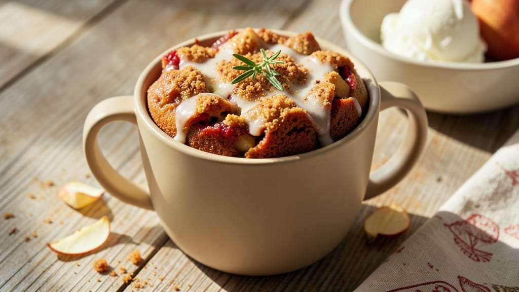 Apple Pie Mug Cake Recipe: Warm Spiced Streusel Over Gooey Apple Layers