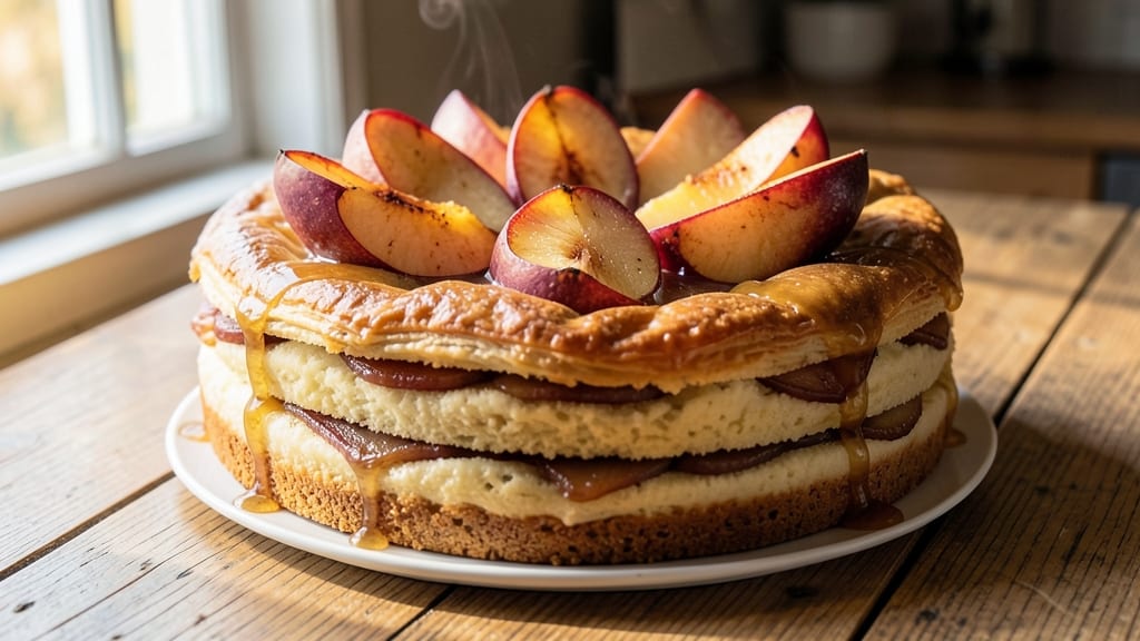 Anjou Pear Cake Recipe: Buttery Streusel Crown Over Spiced Fruit Layers