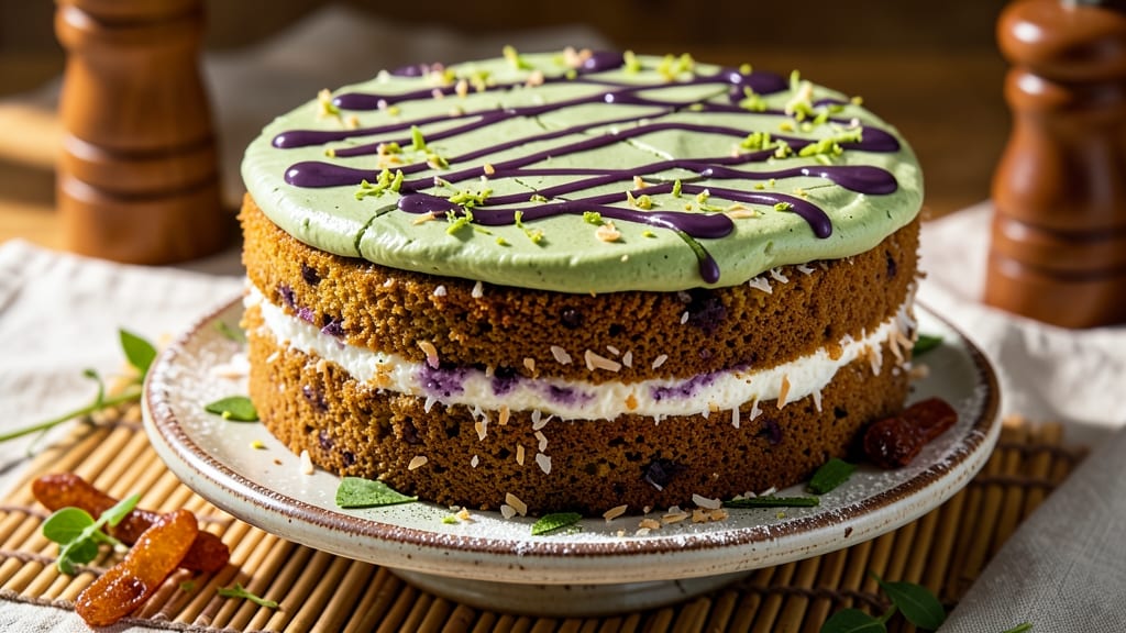 Asian-Inspired Carrot Cake Recipe: Matcha-Ginger Moistness With Crunchy Sesame Crust