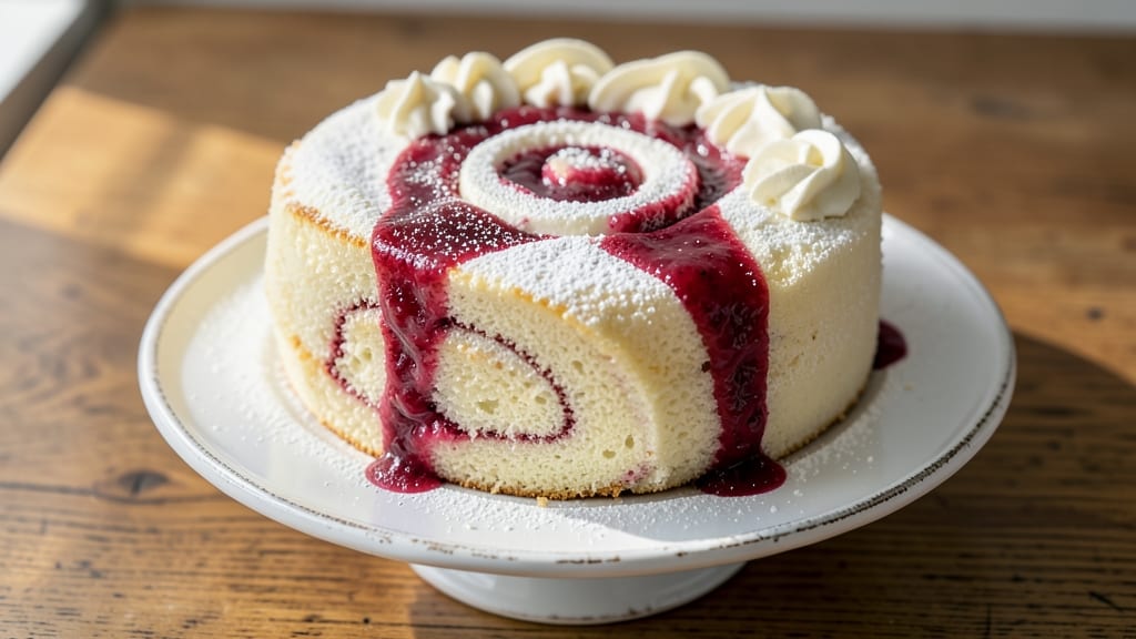 Angel Food Cake Jelly Roll Recipe: Light-as-Air Swirls With No Heavy Frosting