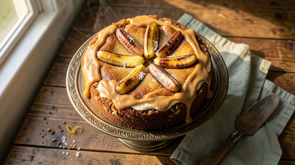 Annabel Langbein's Banana Cake Recipe: Warm Spice and Buttery Streusel Crown