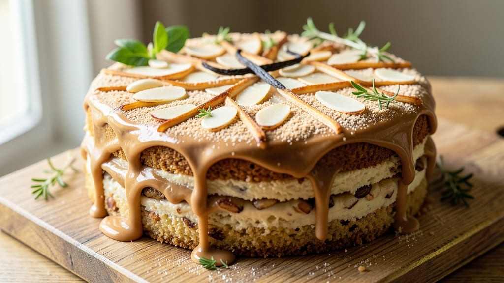 Almondy Cake Recipe: Nutty Moistness With Vanilla Bean Infusion