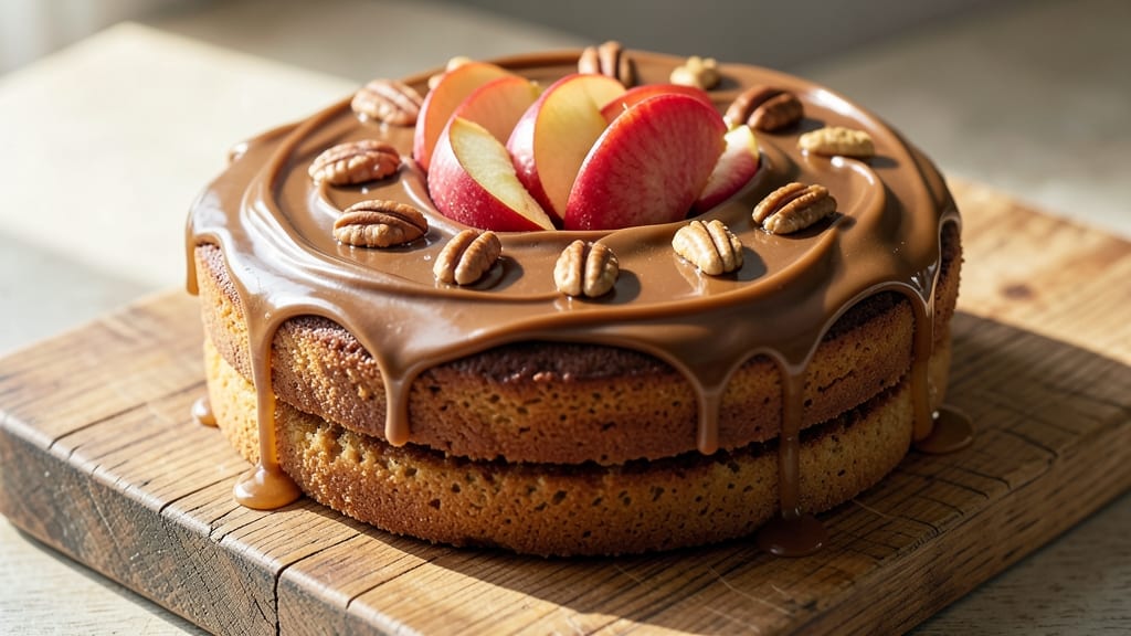 Apple Cake With Caramel Frosting Recipe: Warm Spice and Buttery Streusel Crunch