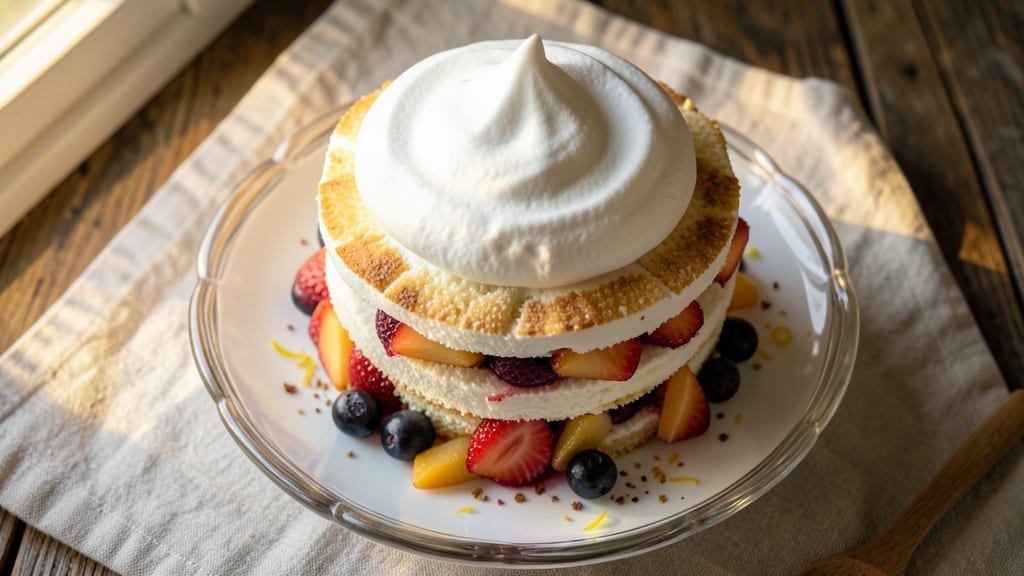 Angel Food Cake With Fruit Filling Recipe: Light-as-Air Layers and Bursting Berry Bliss