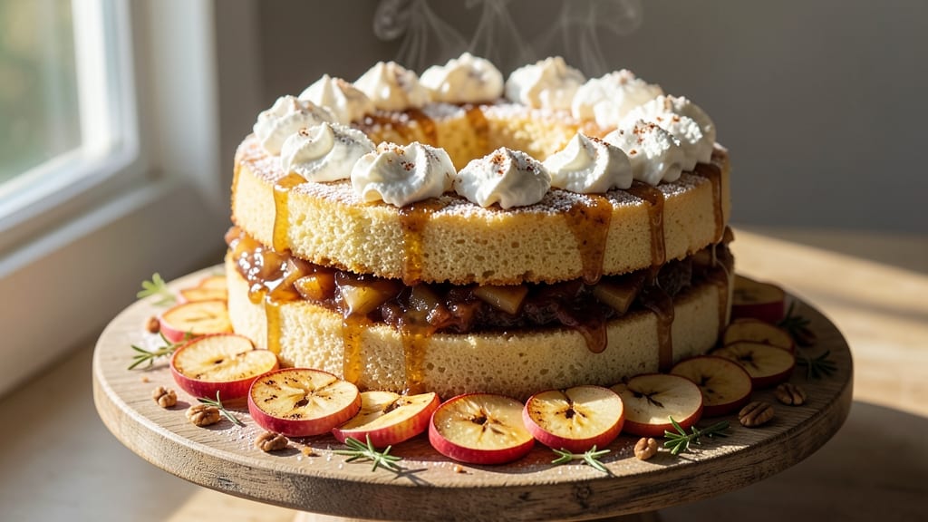 Apple Ring Cake Recipe: Vanilla-Creamed Layers with Zesty Lemon Glaze
