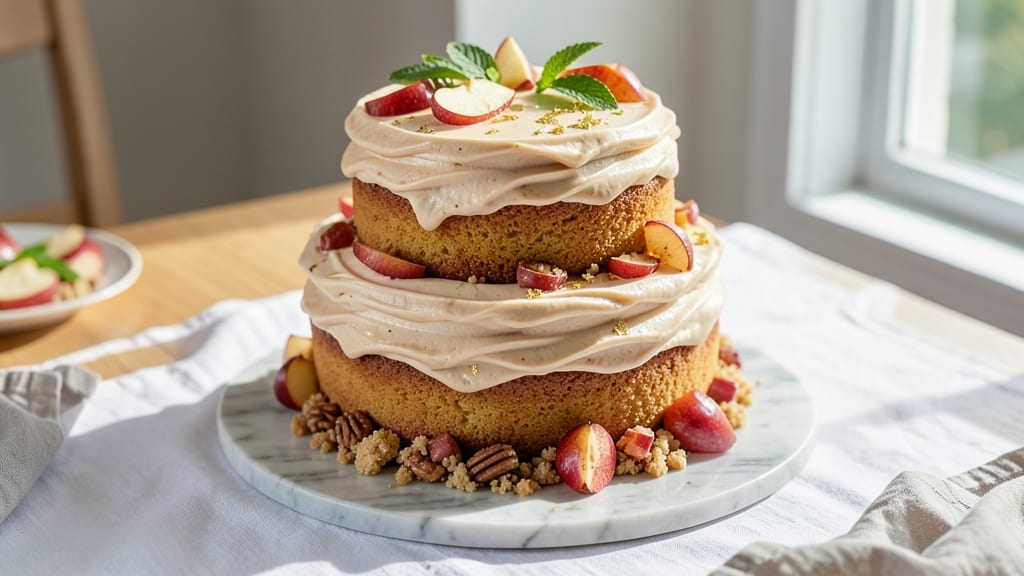 Apple Cinnamon Wedding Cake Recipe: Spiced Apple Layers With Buttery Streusel Crown