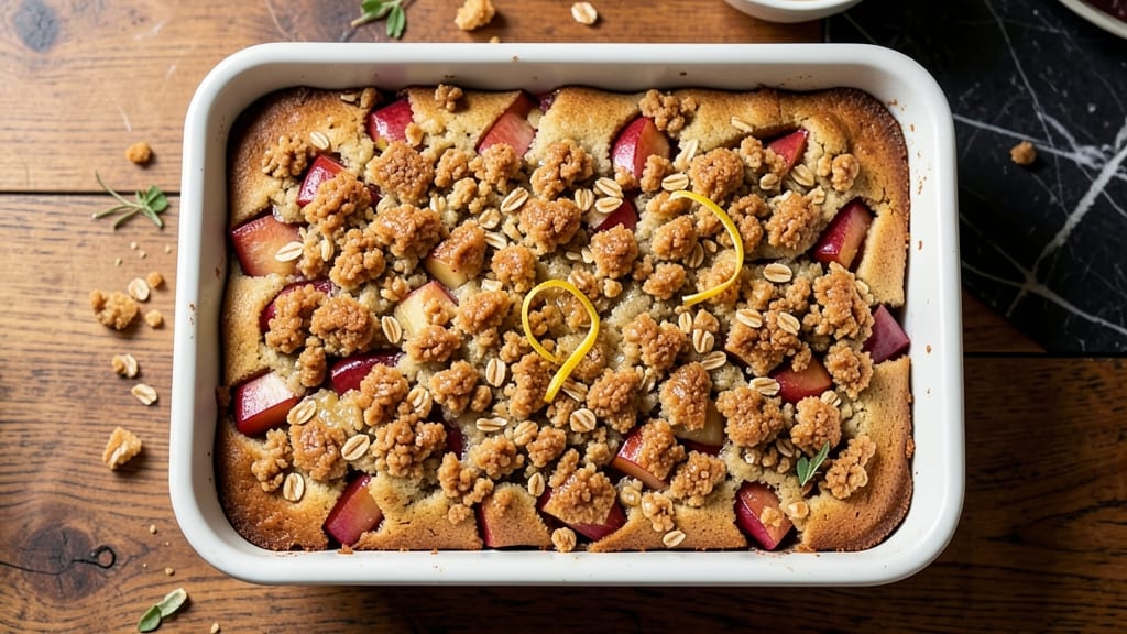 Apple Coffee Cake With Crumble Topping Recipe: Spiced Apple Filling and Buttery Streusel Crunch