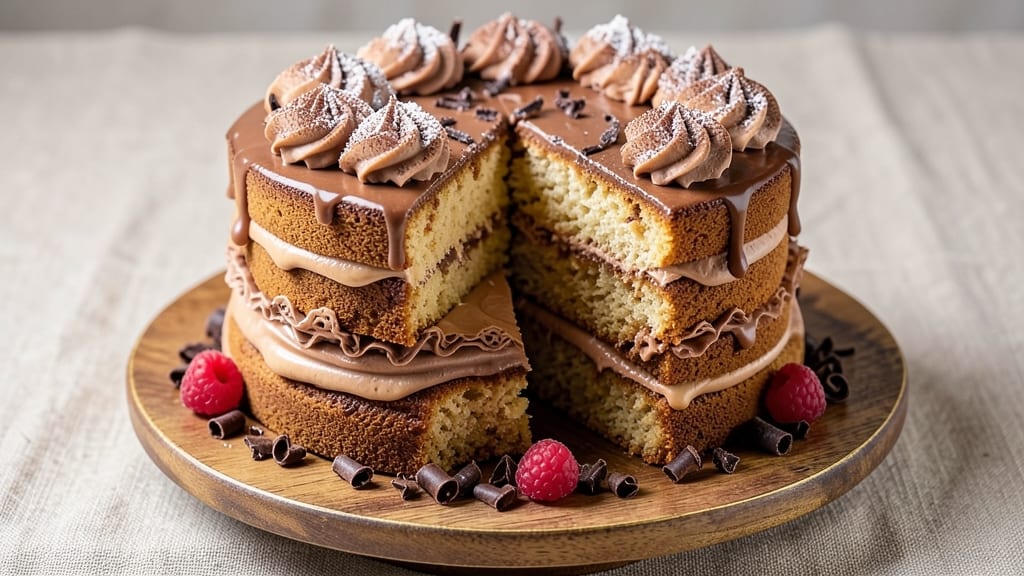 Arnold Fletcher's Cake Recipe: Moist Vanilla Layers with Buttery Streusel Crown
