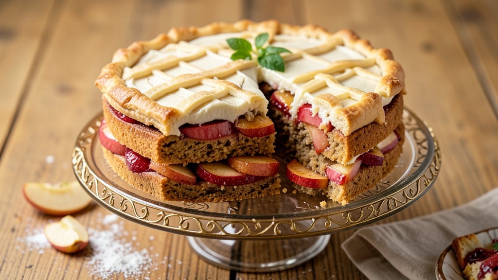 Apple Pie Cake Recipe With Fresh Apples: Spiced Apple Filling and Buttery Streusel Crown