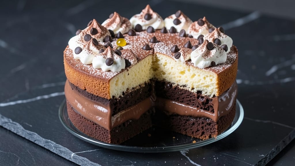 Atomic Bomb Cake Recipe: Layered Chocolate and Vanilla Explosion