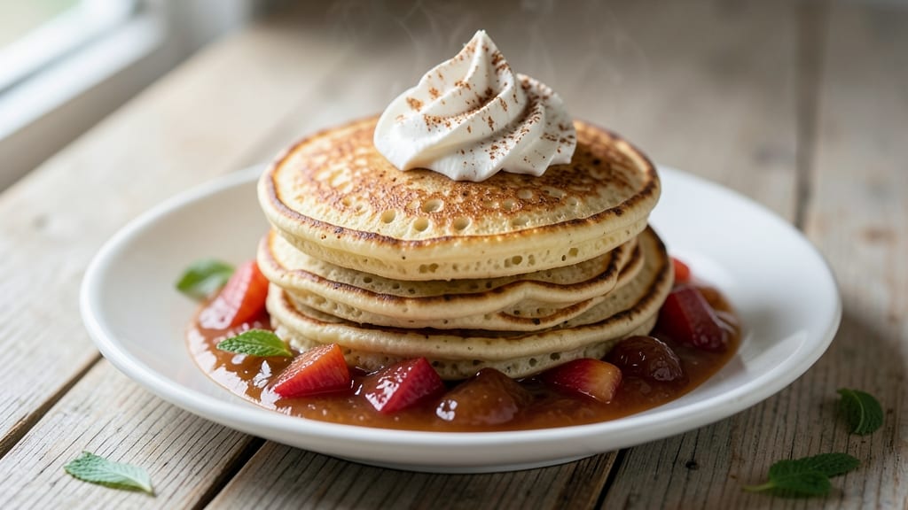 Apple Soufflé Pancakes Recipe: Fluffy Clouds With Apple-Caramel Swirls