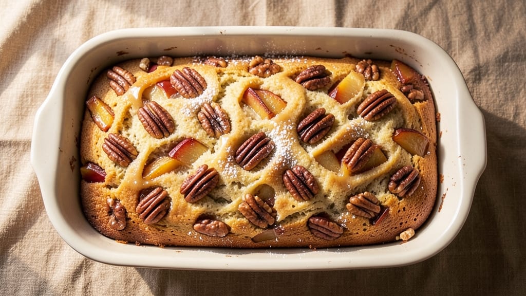Apple Walnut Loaf Cake Recipe: Spiced Fruit Streusel Crown Over Moist Layers