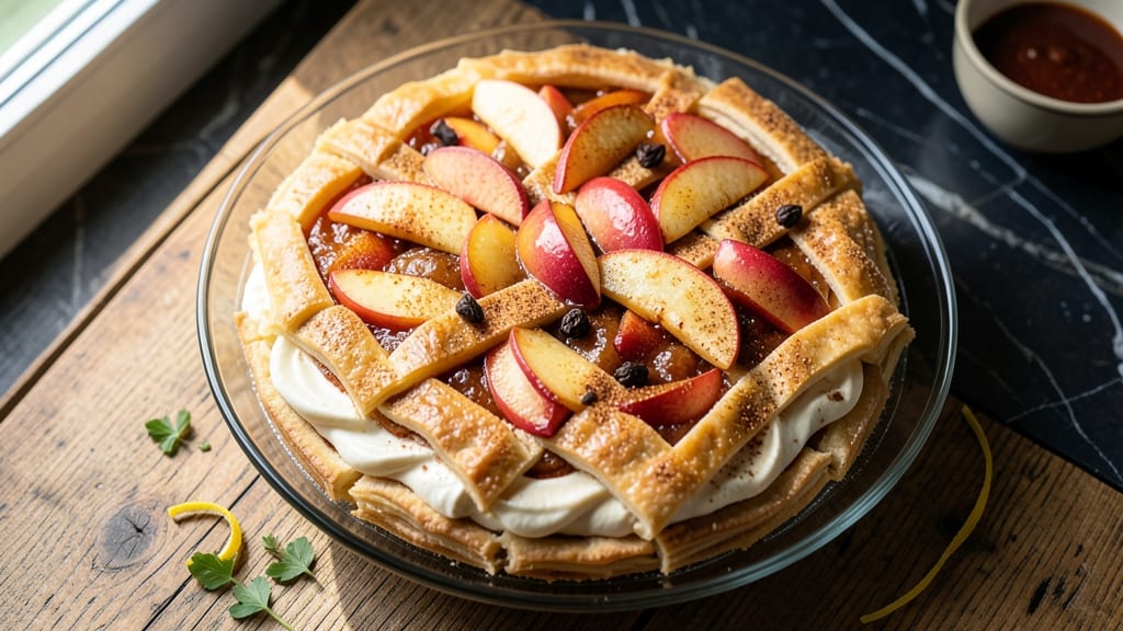 Apple Strudel Cheesecake Recipe: Flaky Pastry Wrapped Around Vanilla Cream Cheese