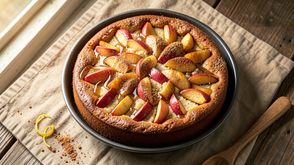 Apple Maple Spice Cake Recipe: Warm Apple Filling and Buttery Streusel Top