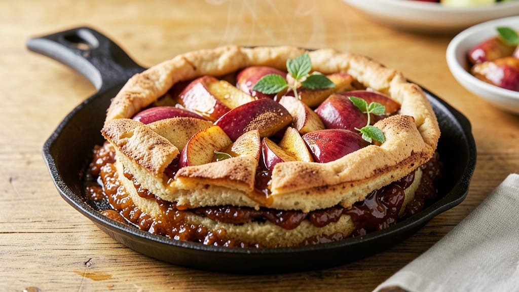 Apple Ginger Upside Down Cake Recipe: Warm Spiced Apple and Zesty Crisp Top