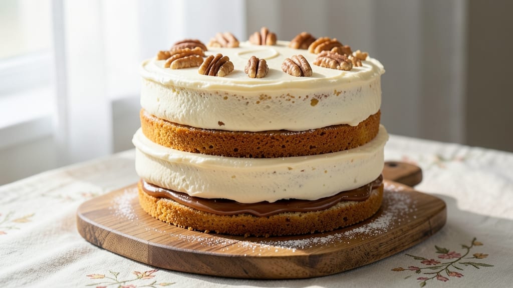American Beauty Cake Recipe: Vanilla Streusel Swirls With Buttery Crunch