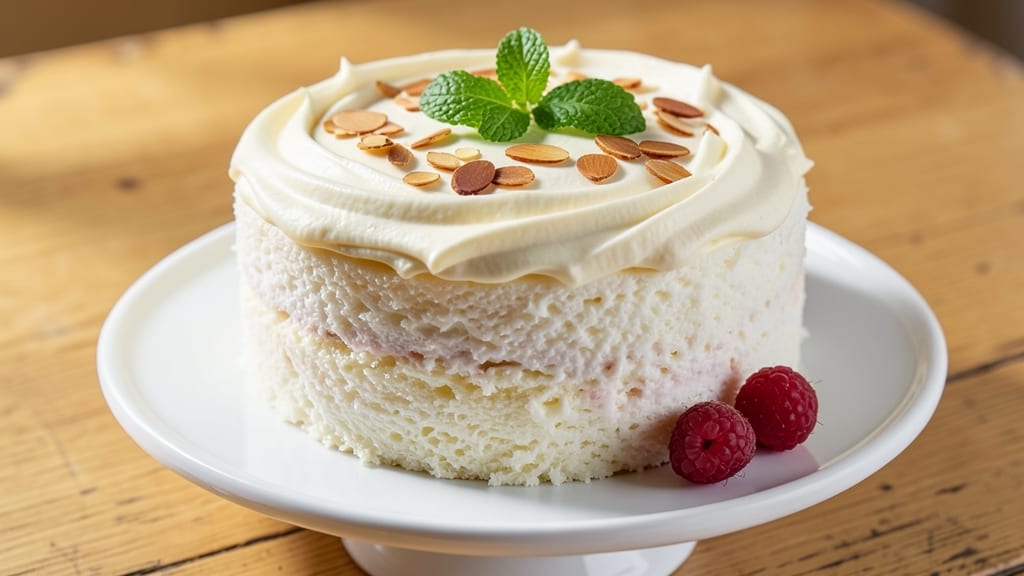 Angel Food Cake With Cream Cheese Frosting Recipe: Light-as-Air Layers and Tangy Sweetness