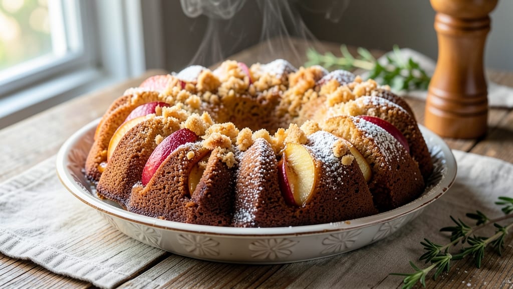 Apple Coffee Cake Bundt Pan Recipe: Spiced Apple Filling and Buttery Streusel Shatter