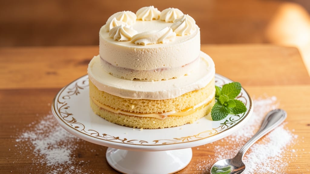 American Vanilla Cake Recipe: Buttery Layers and Vanilla Kiss