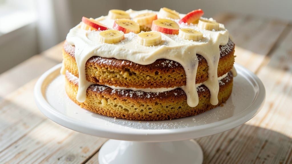 American Banana Cake Recipe: Warm Spice and Creamy Layers in One Bowl