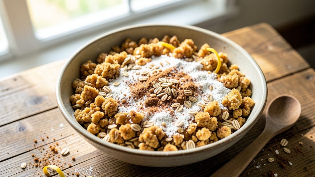 Apple Cake Topping Recipe: Warm Spiced Streusel With Buttery Crunch