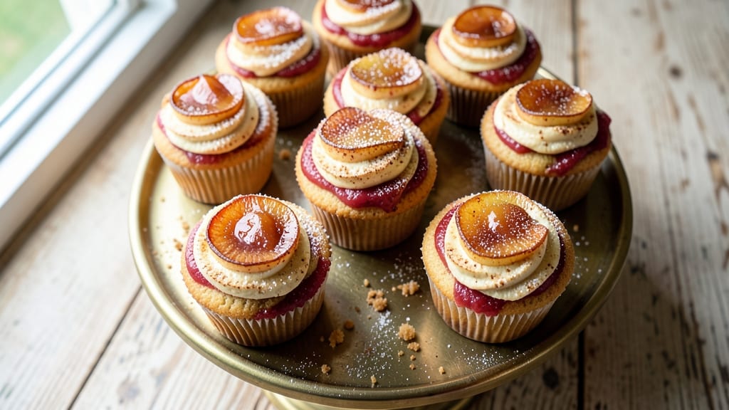 Apple Cake Cupcakes Recipe: Spiced Streusel Crown Over Moist Apple Layers